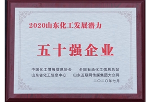2020山東化工發(fā)展?jié)摿ξ迨畯?qiáng)企業(yè)
